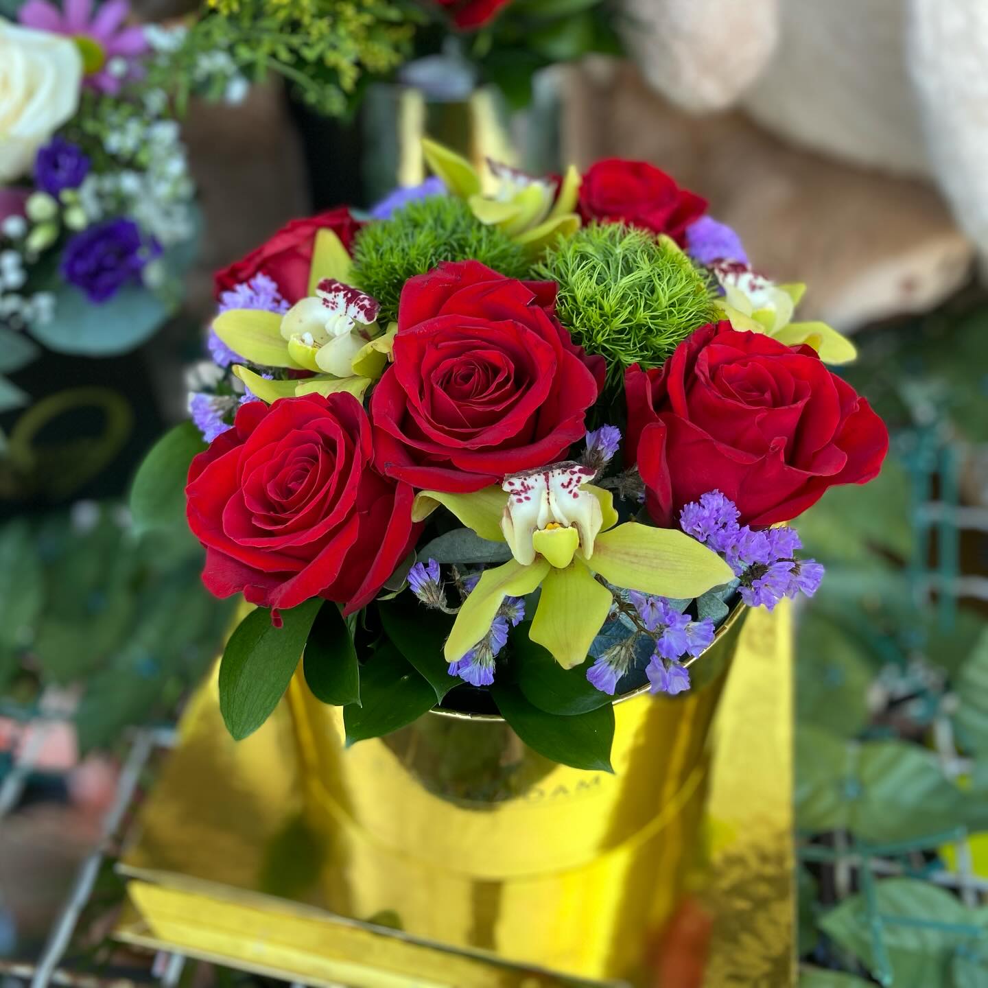 Luksuzni poklon box — flower box Podgorica, Cvjećara Anturijum